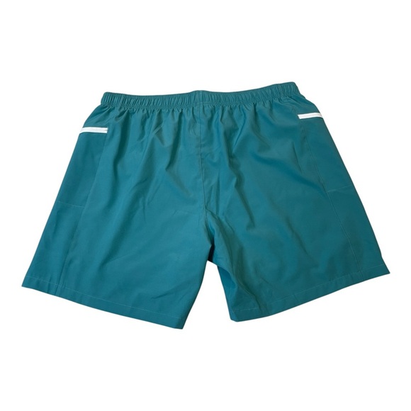 Silkworld Teal 7” Swim Athletic Shorts Attached Boxer Shorts Mens Size XXL New - Picture 2 of 13